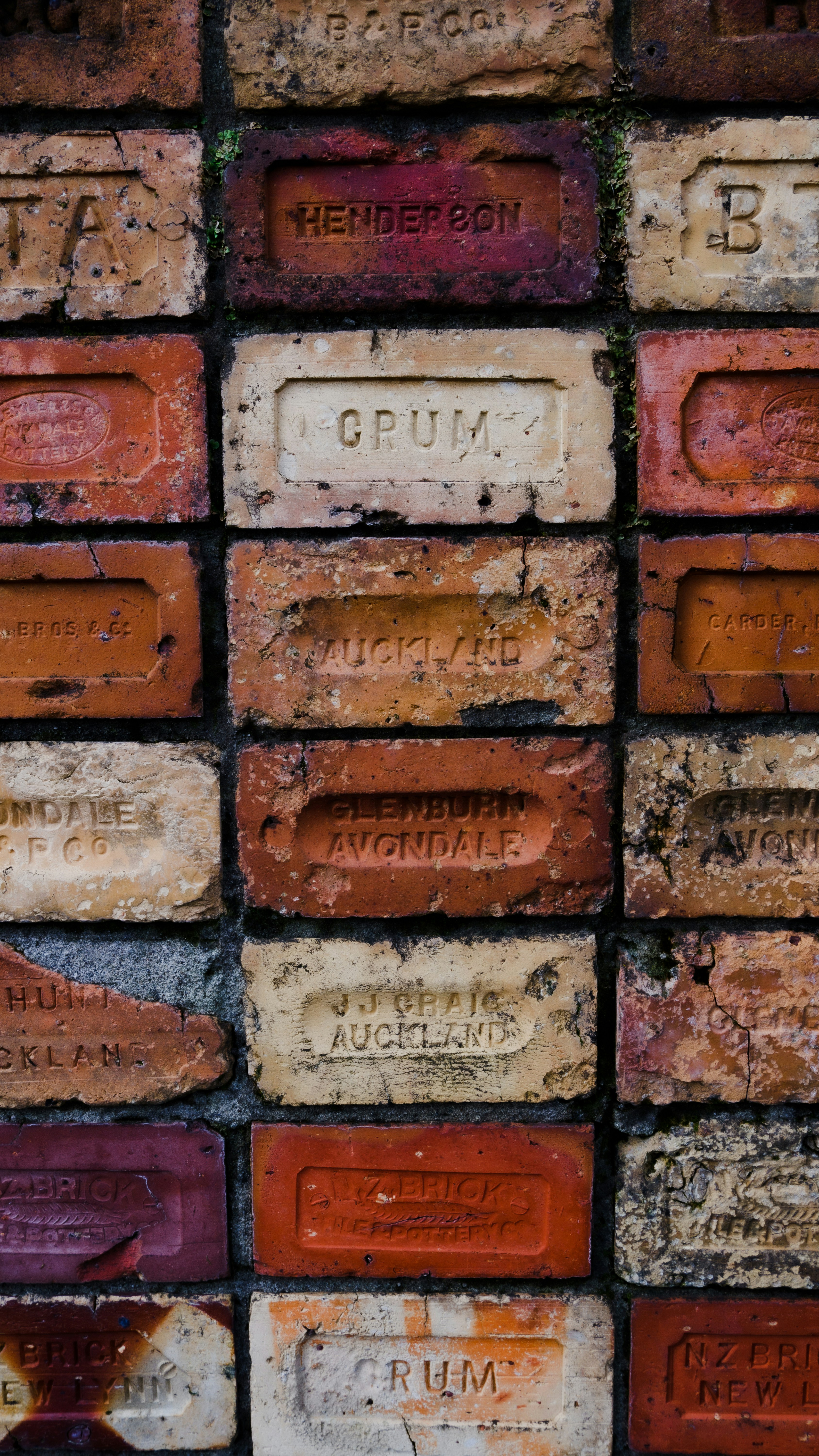 A wall of named bricks, each one made and set in place
